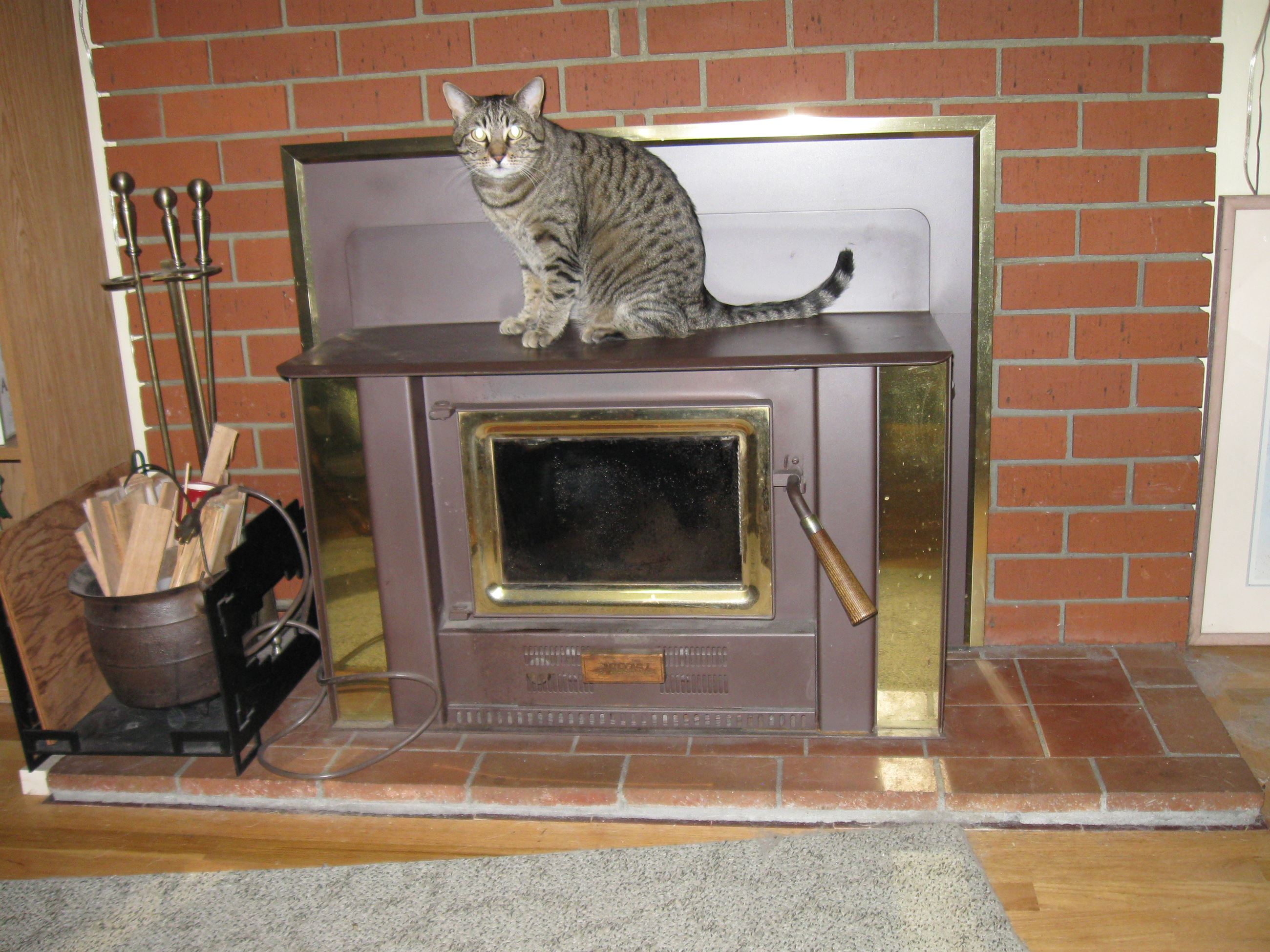 Wood stove – still installed
